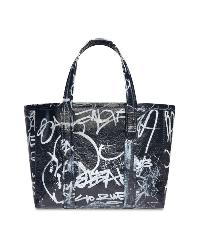 Balenciaga Barbes Graffiti Mini East-west Shopper Bag | Bloomingdale's