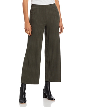 Eileen Fisher Ribbed Wide Leg Ankle Pants