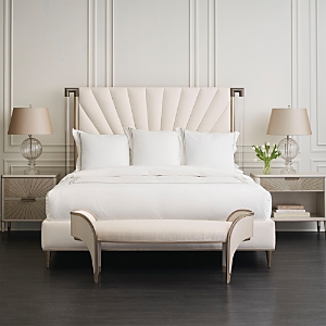 Caracole Valentina Bed Bench In Matte Pearl