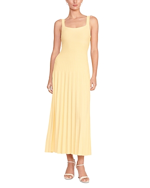 Shop Staud Ellison Dress In Lemon Drop