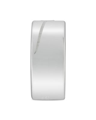 Men's Sterling Silver Tag925 Interlocking G Logo Band