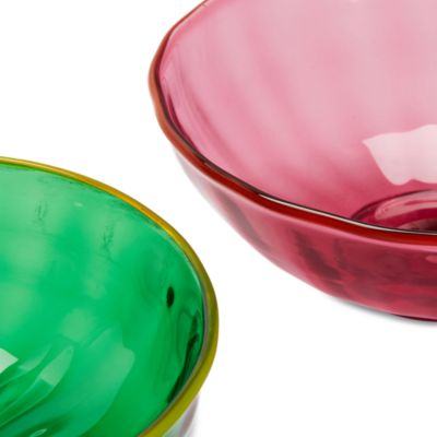 Murano Glass Luxury Nut Bowls, Set of 2