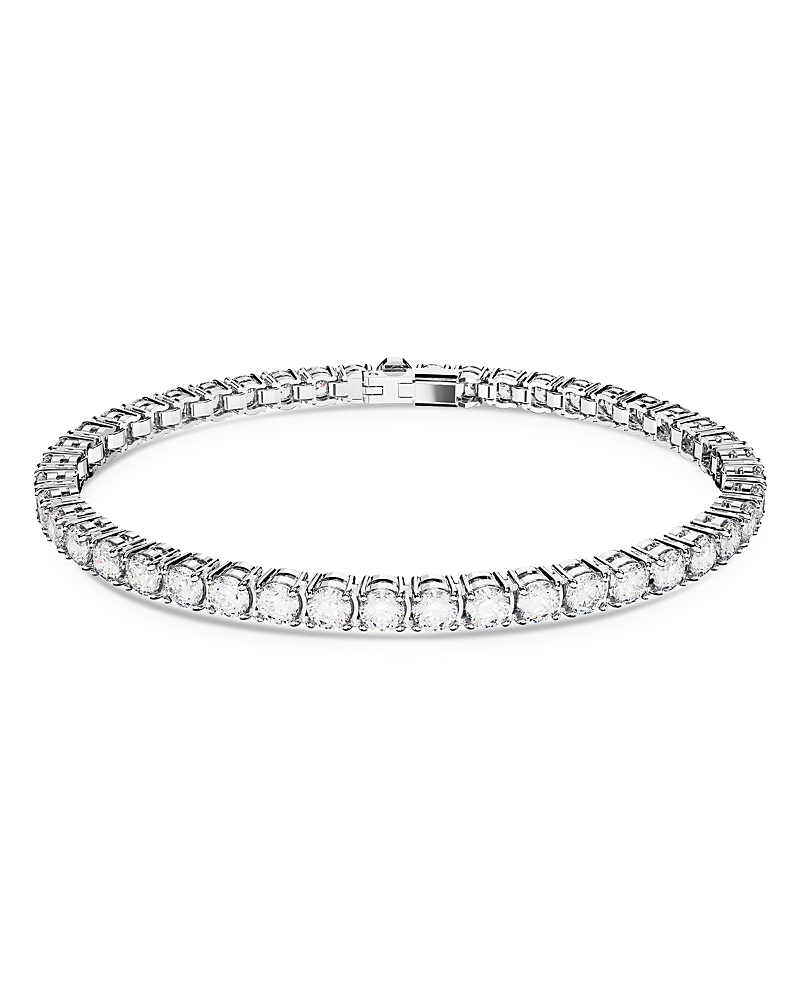 Swarovski Womens Silver Matrix Rhodium-plated And Zirconia Bracelet