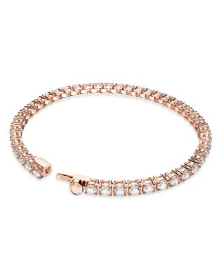 Matrix Tennis Bracelet in Rose Gold Tone