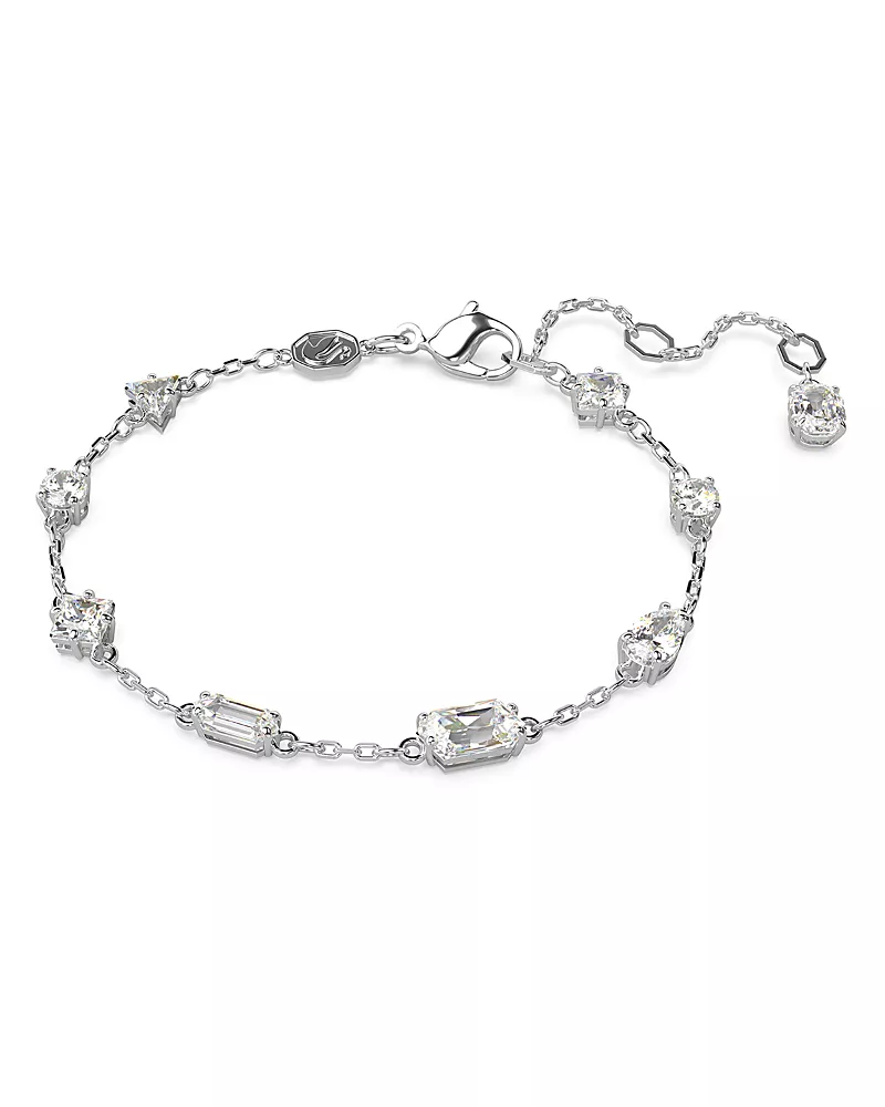 Swarovski Mesmera Mixed Cut Scatter Bracelet in Rhodium Plated