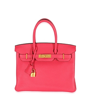 Pre-owned Hermes  Hermes Birkin 30 Leather Handbag In Pink