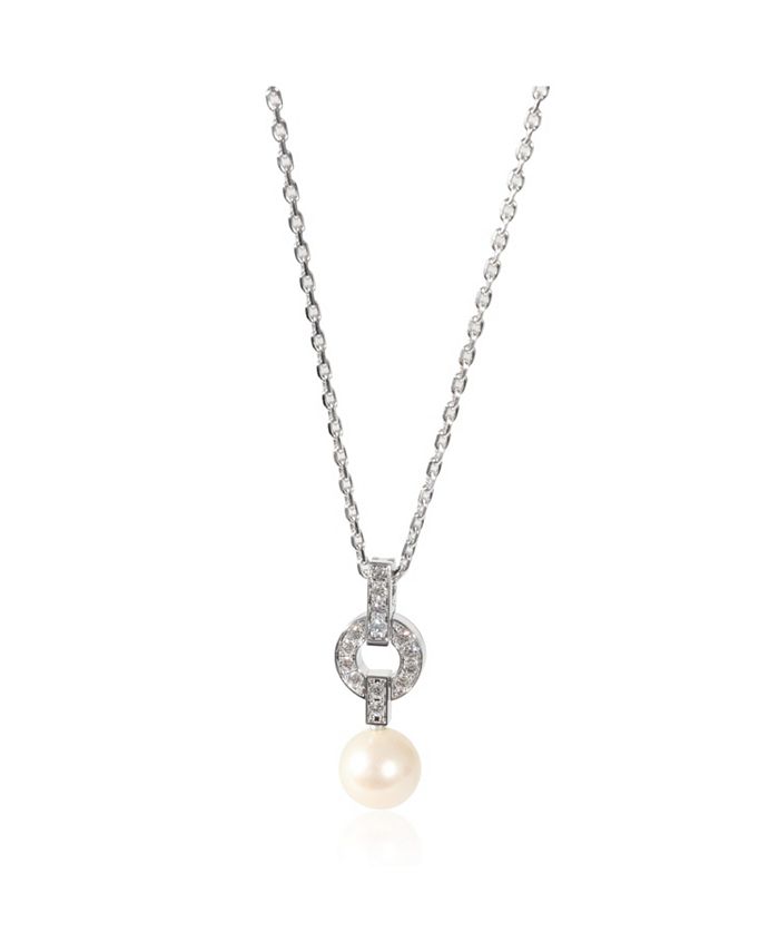 Pre Owned Cartier Himalia Pearl Pendant in 18K White Gold
