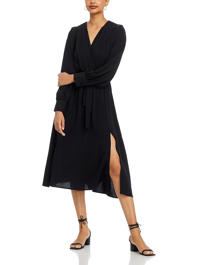 KOKO + MASON Long Sleeve Wrap Midi Dress | Bloomingdale's