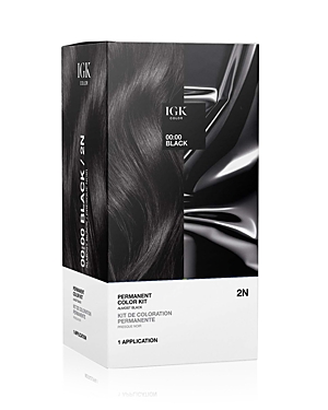 Igk Hair Permanent Color Kit In Black