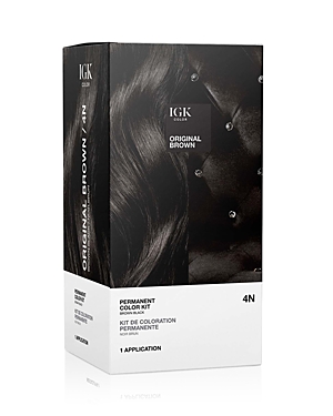 Igk Hair Permanent Color Kit In Original Brown