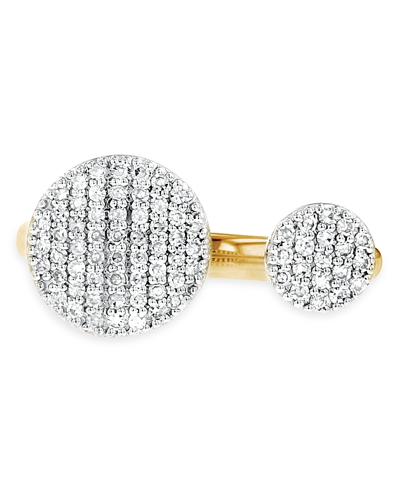 Phillips House Rhodium & 14K Yellow Gold & Diamond Double Open Infinity Ring