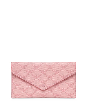 Mcm Himmel Large Lauretos Continental Pouch In Silver Pink