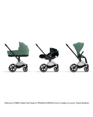 PRIAM 4 Stroller – Chrome Frame and Black Handle