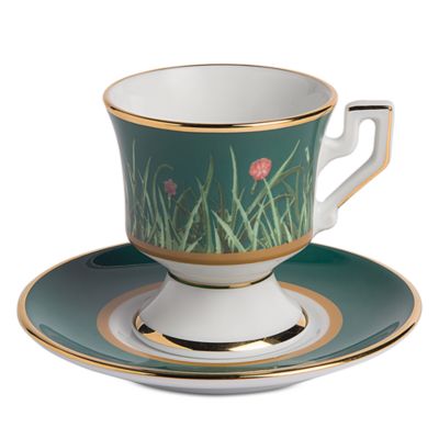 Libellula Espresso Cup & Saucer, Service for 2