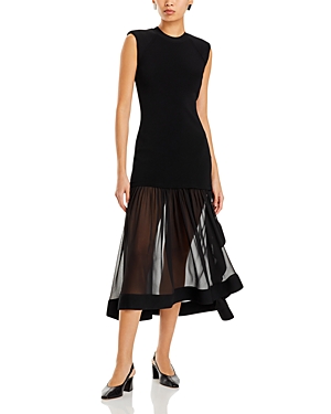 Illusion Skirt Midi Dress