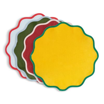 Rainbow Cloud Tablemats, Mixed Set of 4