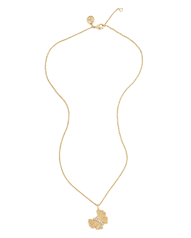 Anabel Aram Women's Butterfly 18k-gold-plated & Cubic Zirconia Pendant Necklace In Gold