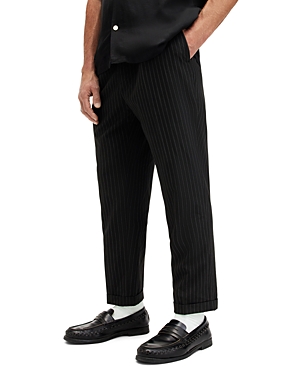 Allsaints Dicetallis Regular Fit Trousers In Black