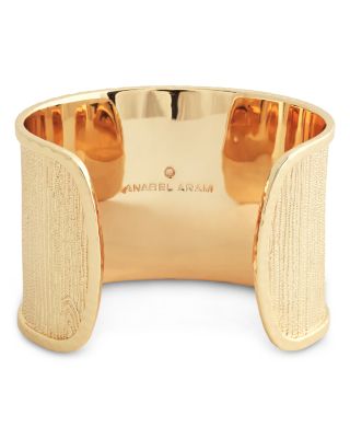 Enchanted Forest Bark Cuff Bracelet in 18K Gold Plated