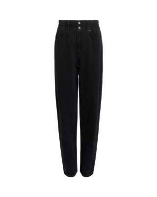 Hailey High Rise Tapered Jeans in Black