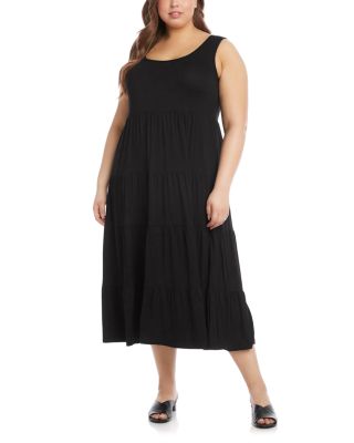 Karen Kane Plus - Tiered Midi Dress