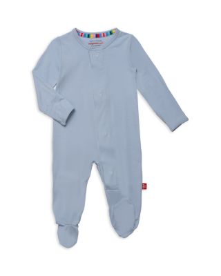 MAGNETIC ME - Unisex Blue Jean Right Fit Footie - Baby