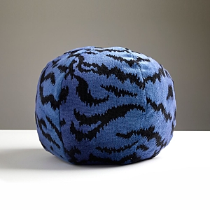 Scalamandre Tigre Sphere Decorative Pillow, 12 In Blue