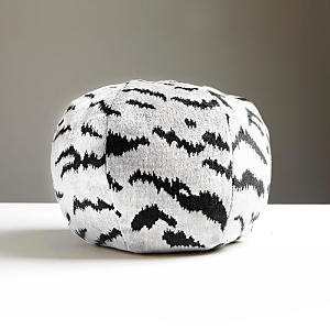 Scalamandre Tigre Sphere Decorative Pillow, 12 In White