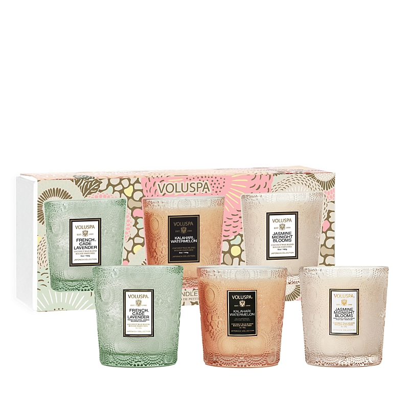 Voluspa Home Refresh Demi Trio Candle Set In Multi