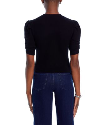 Ruched Puff Sleeve Sweater