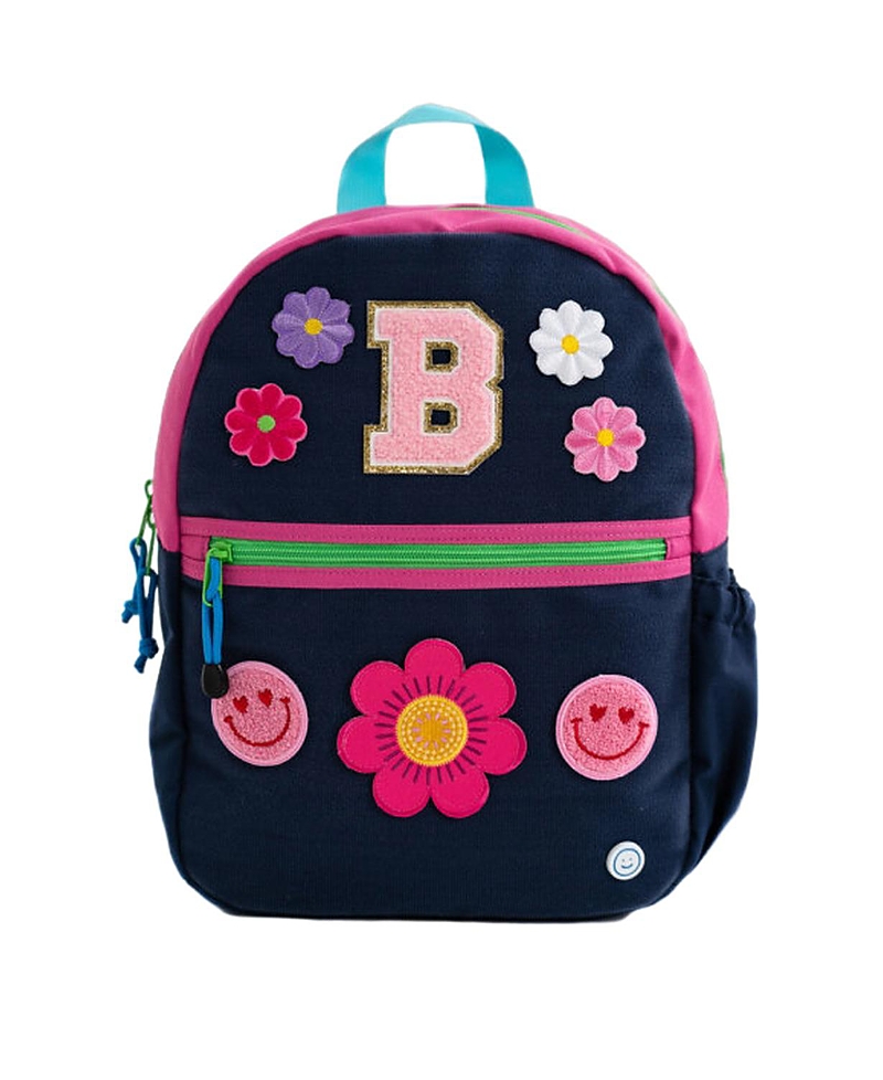 Becco Bags Hook & Loop Lux Backpack - Baby, Little Kid In Navy//magenta