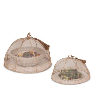 Juliska Tuileries Garden Mesh Round Food Covers, Set of 2