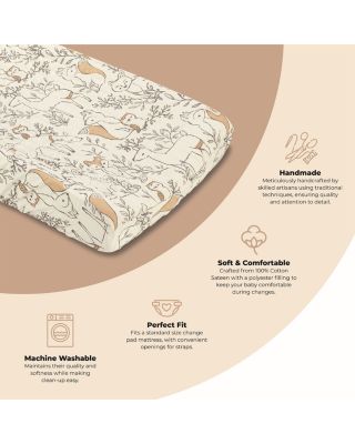 Ezra Quilted Change Pad Cover - Woodland