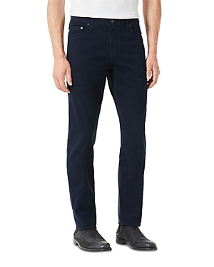 ag tellis straight slim fit twill jeans in new navy