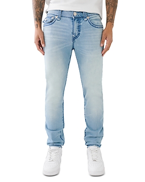 True Religion Rocco Super T Flap Skinny Jeans in Havana Light Blue