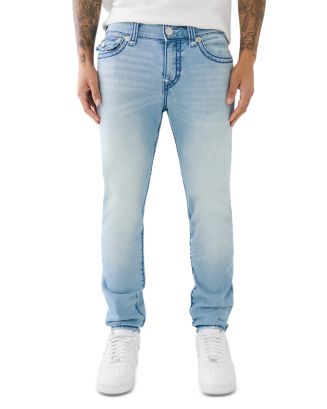 True Religion ライトブルー スウェードワイドパンツ32 True Religion Rocco Super T Flap Skinny Jeans in Havana