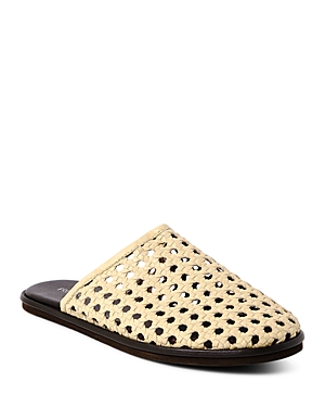 Free People Women's Freya Woven Mules In Buttermilk