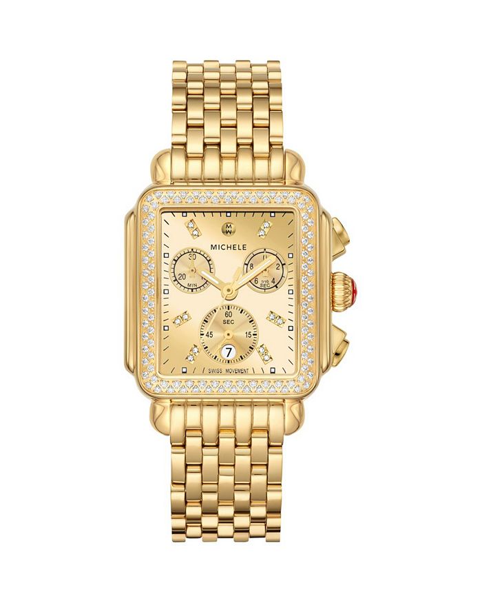 MICHELE Deco Diamond High Shine Chronograph 33mm x 35m Bloomingdale s