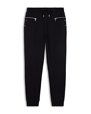 The Kooples Zipper Pocket Drawstring Trousers In Black