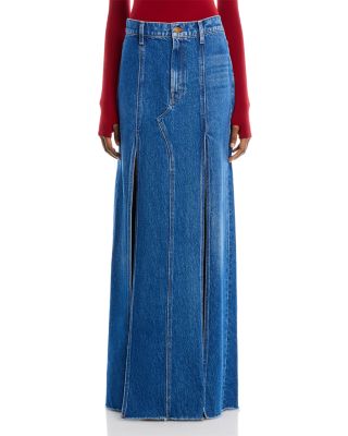 MOTHER The Lickety Split Denim Maxi Skirt | Bloomingdale's