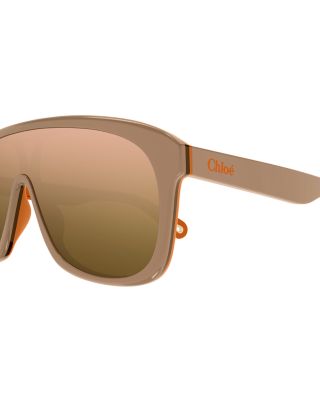 Chloé Women\'s Jasper Shield Navigator Sunglasses, 99mm CH0289S Chloé Pilot Sunglasses 003 Havana - eye-oo.com main image 4