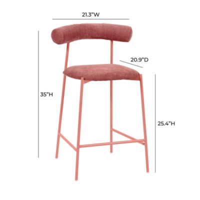  Liliana Performance Velvet Bar Stool