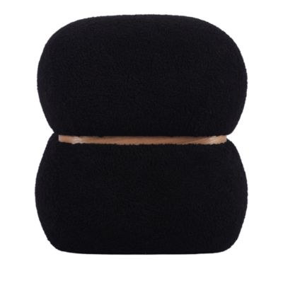TOV Furniture - Helga Faux Shearling Ottoman