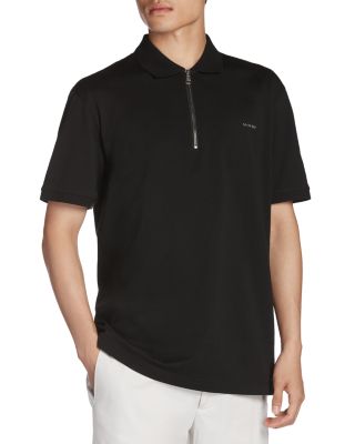 Moncler - Cotton Regular Fit Quarter Zip Polo Shirt