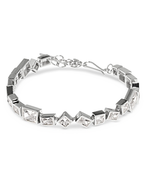 Completedworks Geometric Crystal Bracelet In Metallic