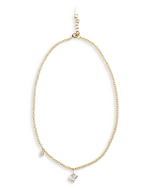 Completedworks Cubic Zirconia Chain Necklace, 15.6-16.9 In Gold