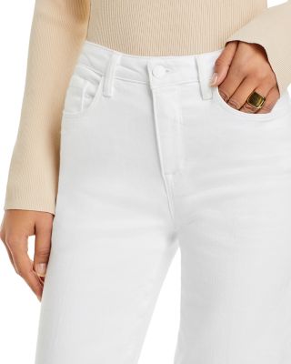 Scottie High Rise Wide Leg Jeans in Blanc