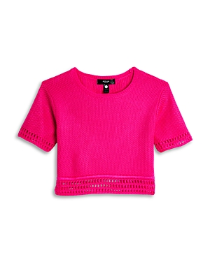 Aqua Girls' Crochet Crop Top, Little Kid, Big Kid - 100% Exclusive