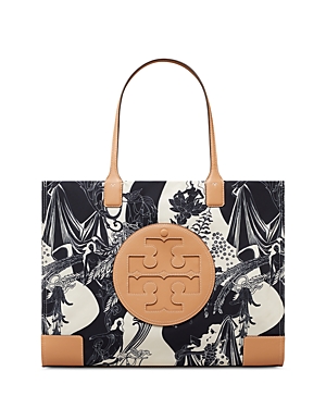 Tory Burch Ella Print Tote In Muse