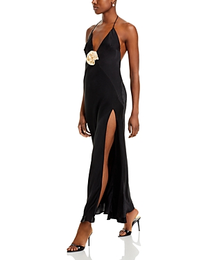 Shop Bardot Aradia Halter Dress In Black